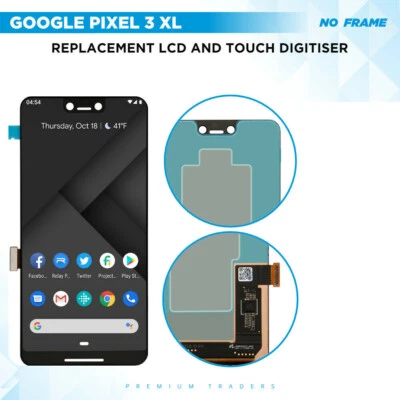 For Google Pixel 3XL LCD Touch Screen Display Digitizer Assembly Replacement - Image 1 of 2