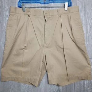 Polo Ralph Lauren Tyler Chino Shorts Mens 36 Beige Pleated Classic Fit - Picture 1 of 8