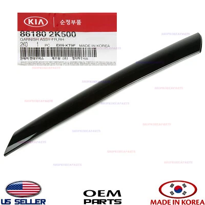 Moldura externa genuína para-brisa pilar passageiro lateral destro fabricante de equipamento original KIA SOUL 10-13 - Imagem 1 de 3