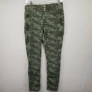 ARIZONA JEAN CO CAMOUFLAGE JEGGINGS JUNIOR GIRLS SIZE 14.5 PLUS SKINNY JEANS  - Picture 1 of 12