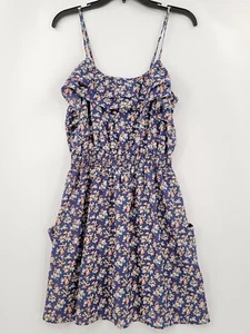 Xhilaration Sundress Womens Adult Large Multicolor Stretch Waist Spaghetti Strap - Picture 1 of 4