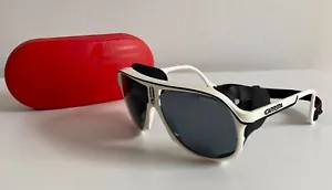 Authentic Luxury Vintage CARRERA Ultrapol 5544 White Black Aviator Sunglasses - Picture 1 of 12