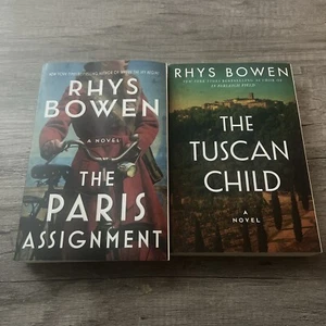 The Paris Assignment & The Tuscan Child- Paperback Books by Rhys Bowen Novels - Imagen 1 de 11