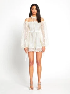 BNWT ALICE MCCALL CREME MOONSTRUCK PLAYSUIT - SIZE 10 AU/6 US (RRP $395) - Picture 1 of 5