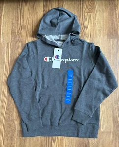 NWT Champion Boys Cotton Long Sleeve gray Sweatshirt Hoodie Size:L (14/16) - Picture 1 of 8