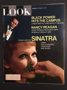 1967 LOOK MAGAZINE ~ FRANK AND MIA SINATRA NANCY REAGAN | BLACK POWER ~ NICE! - Picture 1 of 2