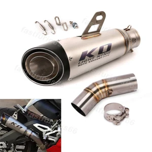 For Ducati 959 Panigale 2016-2019 Exhaust System Mid Link Pipe 60mm Muffler Tips - Picture 1 of 13