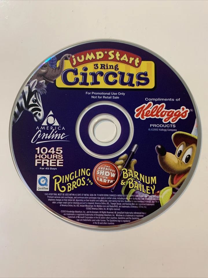 Jump Start: “3 Ring Circus” PC 1 CD-ROM Learning Game - Image 1 of 1
