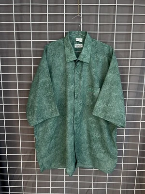 Christian Dior Avant Garde Silk Suide Button Shirt Mens Size XXL Short Sleeve - Image 1 of 4