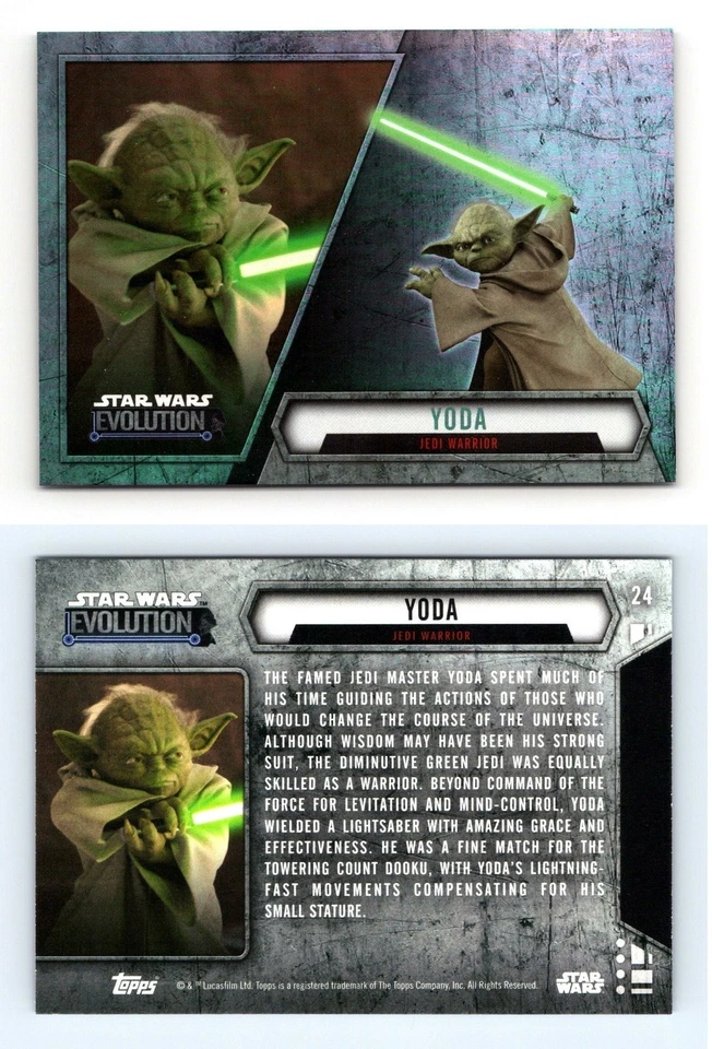 Yoda #24 Star Wars Evolution 2016 Topps Trading Card - Image 1 of 1
