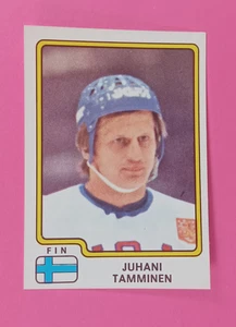 Tarjeta de hockey Juhani Tamminen 1979 Panini pegatinas #176 Finlandia - Imagen 1 de 2