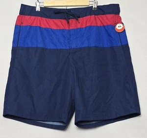 Costume da bagno uomo Dream Wave nuovo con etichetta con tasche rosso e blu taglia XL - Foto 1 di 5
