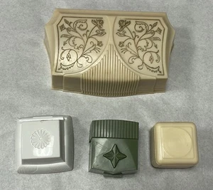 Vintage Boxes For Jewelry Plastic Lot Of 4 - Picture 1 of 14