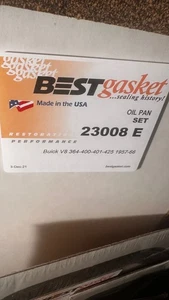 Oil Pan Gasket,Buick V8,364-400-401-425,1957-1966 - Picture 1 of 1