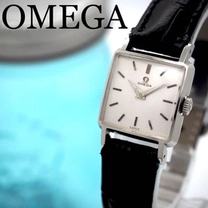 OMEGA Hand-winding Watch Belt for Women Square Silver OMEGA,13027 - Picture 1 of 9