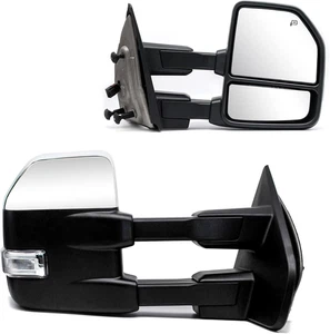 Upgrade Style Towing Mirrors Fit for 2004-2014 Ford F150 Pickup Truck Power Heat - Imagen 1 de 12
