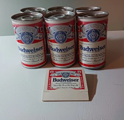 Vintage Collectible Budweiser Can Golf Balls Six Pack + 4 pack of tees - Image 1 of 4