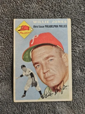 1954 Topps #41 Willie Jones - Image 1 of 2