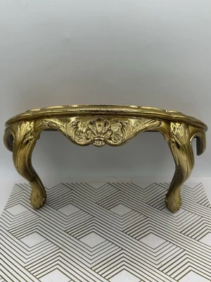 Estante MCM dorado ornamentado Hollywood Regency exhibición de pared Foto 1 de 4