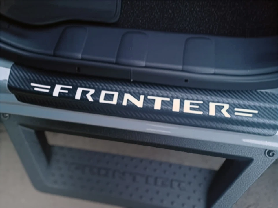 4 piezas pegatinas cubierta rasguño umbral placa puerta umbral coche Nissan Frontier Foto 1 de 4