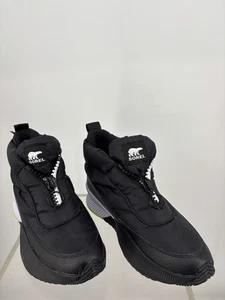 Sorel Stiefel Damen 8,5 Out N About III Puffy wasserdicht schwarz Reißverschluss Keilabsatz NL4439 - Bild 1 von 6