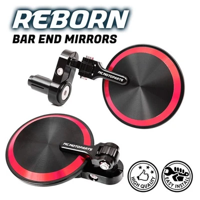 Espejos retrovisores plegables rojos REBORN para Ducati 748 916 996 998 S R 99-03 02 01 00 Foto 1 de 4