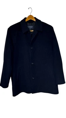 Roundtree & Yorke Men's Coat Button Front Fully Welt Pockets Collared Wool XL - Image 1 of 4