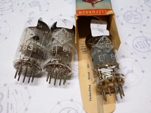 3 Stück - EF83 Röhren Telefunken - geprüft Roetest V10 - sehr gut         #RS1-6 - Picture 1 of 3