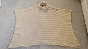 Ladies Monsoon cream poncho M/L - Picture 1 of 9