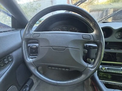 Mitsubishi 3000GT Dodge Stealth Leather Clad Steering Wheel NO OVERSEAS SHIPPING - Image 1 of 3