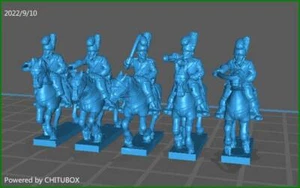 Portuguese cavalry 1806-11 - 5 minis - Small 15mm Epic size - Picture 1 of 1