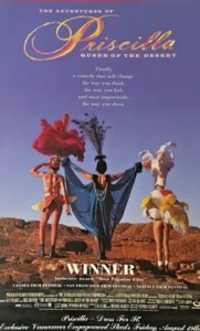 RARE vintage 1994 color proof PRISCILLA QUEEN OF THE DESERT boulevard zeitung ad - Bild 1 von 5