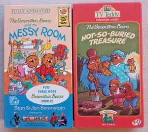 2x  Berenstain Bears VHS Messy Room  & No SO Buried Treasure - Picture 1 of 6