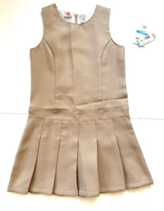 Girls Dockers School Uniform Jumper Dress Khaki Size Varies (K) - Picture 1 of 2