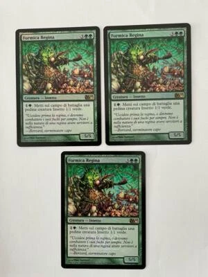 MTG 3X ITALIAN PROMO DCI FOIL ANT QUEEN MINT MAGIC THE GATHERING RARE GREEN CARD - Image 1 of 4