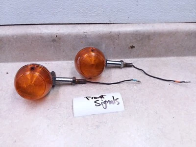 Par de seta dianteira Honda 175 Scrambler CL CL175 K5 1971 ANX-C43 - Imagem 1 de 4