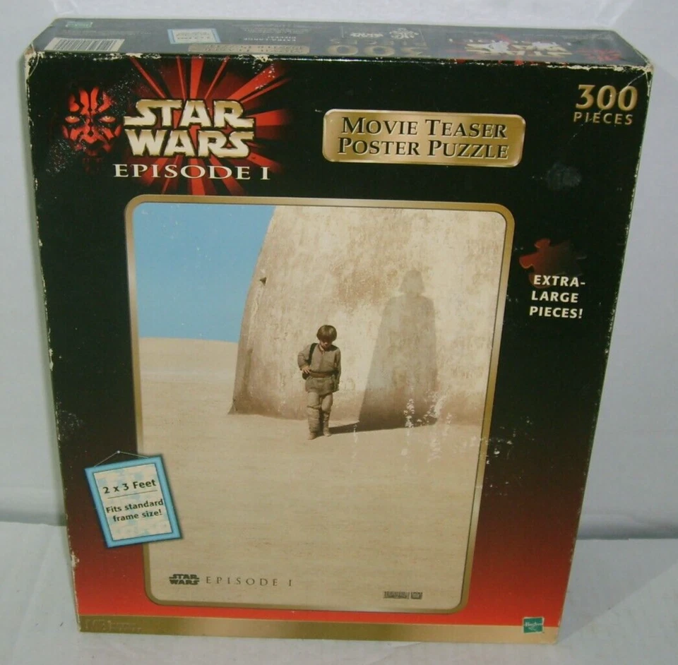 Star Wars Episode 1 Movie Teaser Poster Hasbro 300pc Puzzle