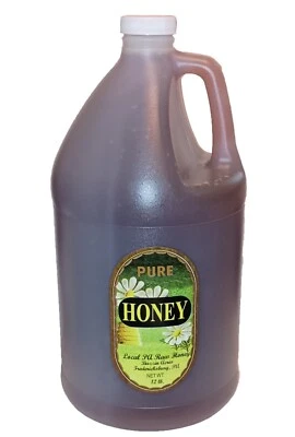 1 Gallon easy pour jug   RAW Pennsylvania WILDFLOWER HONEY 100% PURE & NATURAL - Image 1 of 4
