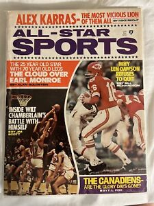 1970 ALL STAR Sports KANSAS CITY Chiefs LEN DAWSON LA Lakers WILT CHAMBERLAIN