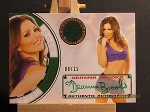2013 Bench Warmer Vegas Baby Autogramme grüne Folie #35 Deanna Brooks SN 08/11 - Bild 1 von 1