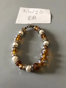 Pulsera vintage de perlas de imitación - Imagen 1 de 7