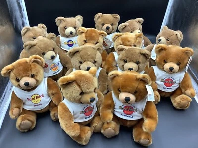 14 Hard Rock Cafe Teddy Bear 8.5” Plush w/Tee Shirt Stuffed Animal Collection - Image 1 of 4