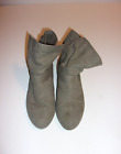 Lower East Side Women's Army Green Ankle Boots Size 9.5