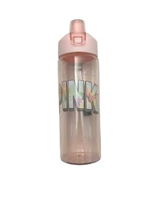 Victoria's Secret Pink Collegiate Plastic Water Bottle 32 OZ Pink New - Picture 1 of 1