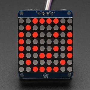 Adafruit 1.2" 8x8 LED-Matrix mit I2C-Backpack, rot, z.B. für Arduino, Raspi,1049 - Picture 1 of 3