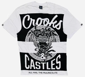 Crooks & Castles Men's T-Shirt Mad Klepto Short Sleeve Crewneck Tee in Large - Picture 1 of 2