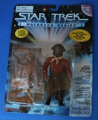 Star Trek The Next Generation, Worf as a Sheriff, Holodeck Series, Skybox Card - Image 1 of 4