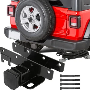 2" Towring Hitch Trailer Receiver Cover 3500lb For Jeep Wrangler JK 2/4 Door US - Picture 1 of 6