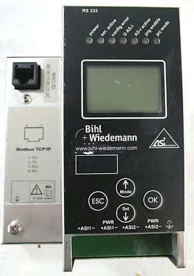 Bihl + Wiedemann BWU1651 AS-i 3.0 Ethernet Gateway~ For PARTS/REPAIR - Image 1 of 4