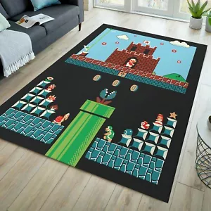 Arcade rug, game room rug, arcade room rug, gamer rug, gamer room decor - Picture 1 of 9